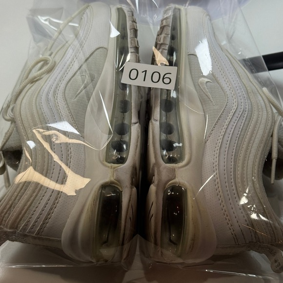 Nike Air Max 97 GS White Summit Sneakers Size 6Y Girls Kids - Picture 12 of 12